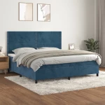 ΚΡΕΒΑΤΙ BOXSPRING ΜΕ ΣΤΡΩΜΑ ΣΚΟΥΡΟ ΜΠΛΕ 200X200 ΕΚ. ΒΕΛΟΥΔΙΝΟ 3142987