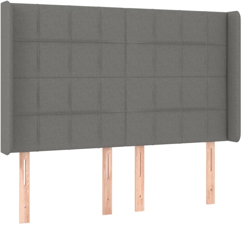 ΚΡΕΒΑΤΙ BOXSPRING ΜΕ ΣΤΡΩΜΑ & LED ΣΚ.ΓΚΡΙ 140X190ΕΚ. ΥΦΑΣΜΑΤΙΝΟ 3138310