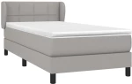 ΚΡΕΒΑΤΙ BOXSPRING ΜΕ ΣΤΡΩΜΑ ΑΝΟΙΧΤΟ ΓΚΡΙ 100X200 ΕΚ. ΥΦΑΣΜΑΤΙΝΟ 3126221