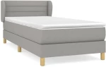 ΚΡΕΒΑΤΙ BOXSPRING ΜΕ ΣΤΡΩΜΑ ΑΝΟΙΧΤΟ ΓΚΡΙ 90X200 ΕΚ. ΥΦΑΣΜΑΤΙΝΟ 3126853