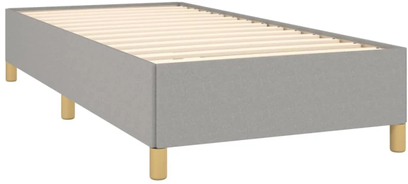 ΚΡΕΒΑΤΙ BOXSPRING ΜΕ ΣΤΡΩΜΑ ΑΝΟΙΧΤΟ ΓΚΡΙ 90X200 ΕΚ. ΥΦΑΣΜΑΤΙΝΟ 3128573