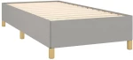 ΚΡΕΒΑΤΙ BOXSPRING ΜΕ ΣΤΡΩΜΑ ΑΝΟΙΧΤΟ ΓΚΡΙ 90X200 ΕΚ. ΥΦΑΣΜΑΤΙΝΟ 3128573