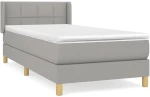 ΚΡΕΒΑΤΙ BOXSPRING ΜΕ ΣΤΡΩΜΑ ΑΝΟΙΧΤΟ ΓΚΡΙ 80X200 ΕΚ. ΥΦΑΣΜΑΤΙΝΟ 3130225