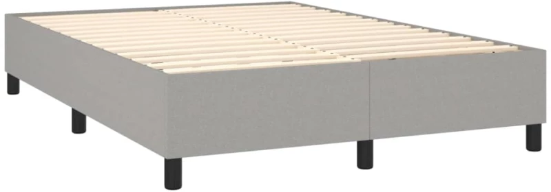 ΚΡΕΒΑΤΙ BOXSPRING ΜΕ ΣΤΡΩΜΑ ΑΝΟΙΧΤΟ ΓΚΡΙ 140X190 ΕΚ. ΥΦΑΣΜΑΤΙΝΟ 3131505
