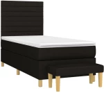 ΚΡΕΒΑΤΙ BOXSPRING ΜΕ ΣΤΡΩΜΑ ΜΑΥΡΟ 100 X 200 ΕΚ. ΥΦΑΣΜΑΤΙΝΟ 3137215
