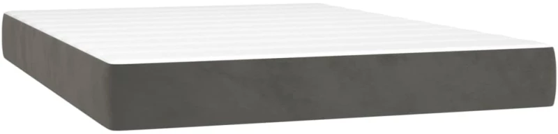ΚΡΕΒΑΤΙ BOXSPRING ΜΕ ΣΤΡΩΜΑ ΣΚΟΥΡΟ ΓΚΡΙ 140X190 ΕΚ. ΒΕΛΟΥΔΙΝΟ 3137900