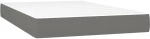 ΚΡΕΒΑΤΙ BOXSPRING ΜΕ ΣΤΡΩΜΑ ΣΚΟΥΡΟ ΓΚΡΙ 120X200 ΕΚ. ΥΦΑΣΜΑΤΙΝΟ 3140042