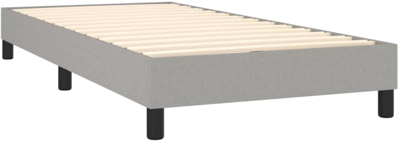 ΚΡΕΒΑΤΙ BOXSPRING ΜΕ ΣΤΡΩΜΑ & LED ΑΝ.ΓΚΡΙ 90X200 ΕΚ. ΥΦΑΣΜΑΤΙΝΟ 3133205