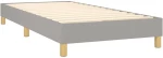 ΚΡΕΒΑΤΙ BOXSPRING ΜΕ ΣΤΡΩΜΑ & LED ΑΝ.ΓΚΡΙ 90X190 ΕΚ. ΥΦΑΣΜΑΤΙΝΟ 3133757