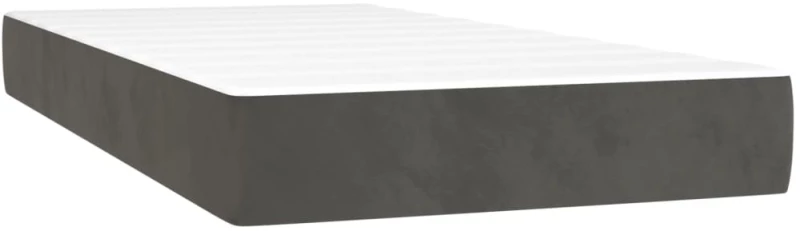 ΚΡΕΒΑΤΙ BOXSPRING ΜΕ ΣΤΡΩΜΑ ΣΚΟΥΡΟ ΓΚΡΙ 90X190 ΕΚ. ΒΕΛΟΥΔΙΝΟ 3132712