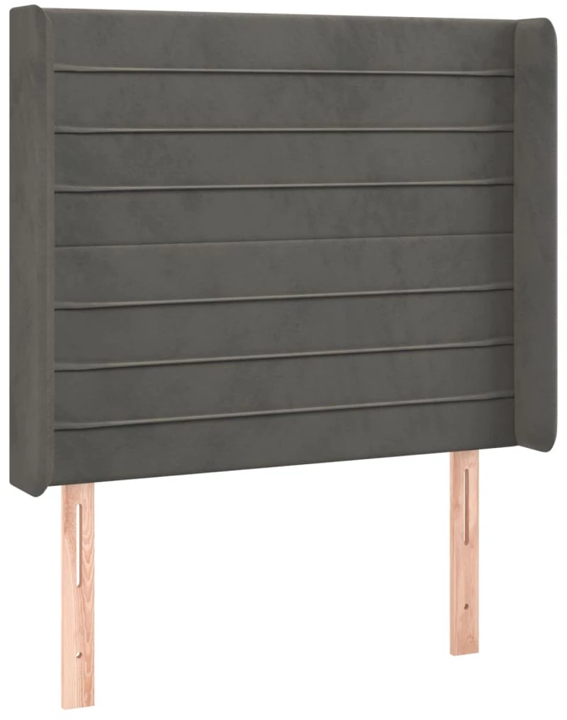 ΚΡΕΒΑΤΙ BOXSPRING ΜΕ ΣΤΡΩΜΑ & LED ΣΚ. ΓΚΡΙ 90X190 ΕΚ. ΒΕΛΟΥΔΙΝΟ 3139596