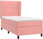 ΚΡΕΒΑΤΙ BOXSPRING ΜΕ ΣΤΡΩΜΑ ΡΟΖ 90X190 ΕΚ. ΒΕΛΟΥΔΙΝΟ 3129248
