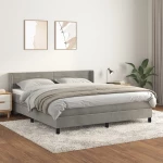 ΚΡΕΒΑΤΙ BOXSPRING ΜΕ ΣΤΡΩΜΑ ΑΝΟΙΧΤΟ ΓΚΡΙ 180X200 ΕΚ. ΒΕΛΟΥΔΙΝΟ 3131033