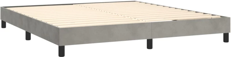 ΚΡΕΒΑΤΙ BOXSPRING ΜΕ ΣΤΡΩΜΑ ΑΝΟΙΧΤΟ ΓΚΡΙ 180X200 ΕΚ. ΒΕΛΟΥΔΙΝΟ 3131033