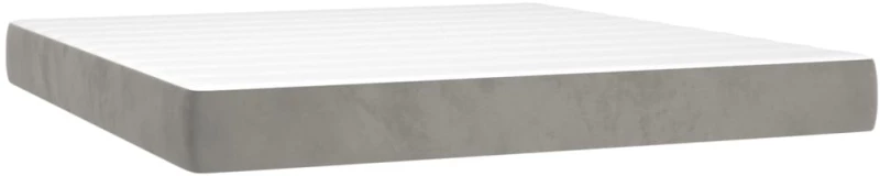 ΚΡΕΒΑΤΙ BOXSPRING ΜΕ ΣΤΡΩΜΑ ΑΝΟΙΧΤΟ ΓΚΡΙ 180X200 ΕΚ. ΒΕΛΟΥΔΙΝΟ 3131033