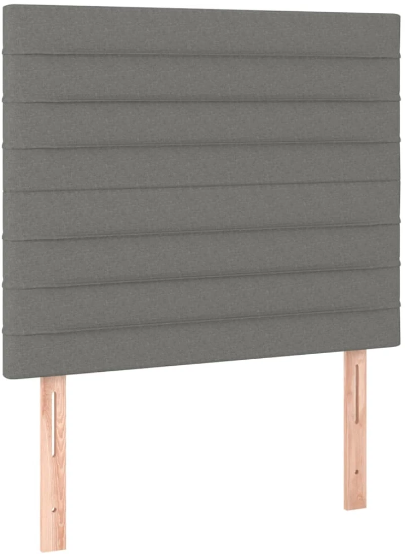 ΚΡΕΒΑΤΙ BOXSPRING ΜΕ ΣΤΡΩΜΑ ΣΚΟΥΡΟ ΓΚΡΙ 100X200 ΕΚ. ΥΦΑΣΜΑΤΙΝΟ 3137214