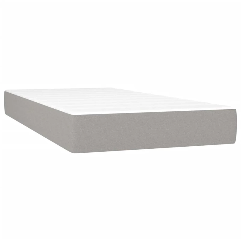 ΚΡΕΒΑΤΙ BOXSPRING ΜΕ ΣΤΡΩΜΑ & LED ΑΝ.ΓΚΡΙ 90X200 ΕΚ. ΥΦΑΣΜΑΤΙΝΟ 3133125