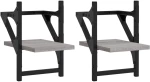 ΡΑΦΙΑ ΤΟΙΧΟΥ ΜΕ ΜΠΑΡΑ 2 ΤΕΜ. ΓΚΡΙ SONOMA 20X25X30 ΕΚ. 836231