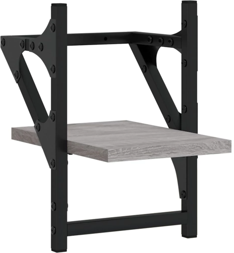 ΡΑΦΙΑ ΤΟΙΧΟΥ ΜΕ ΜΠΑΡΑ 2 ΤΕΜ. ΓΚΡΙ SONOMA 20X25X30 ΕΚ. 836231