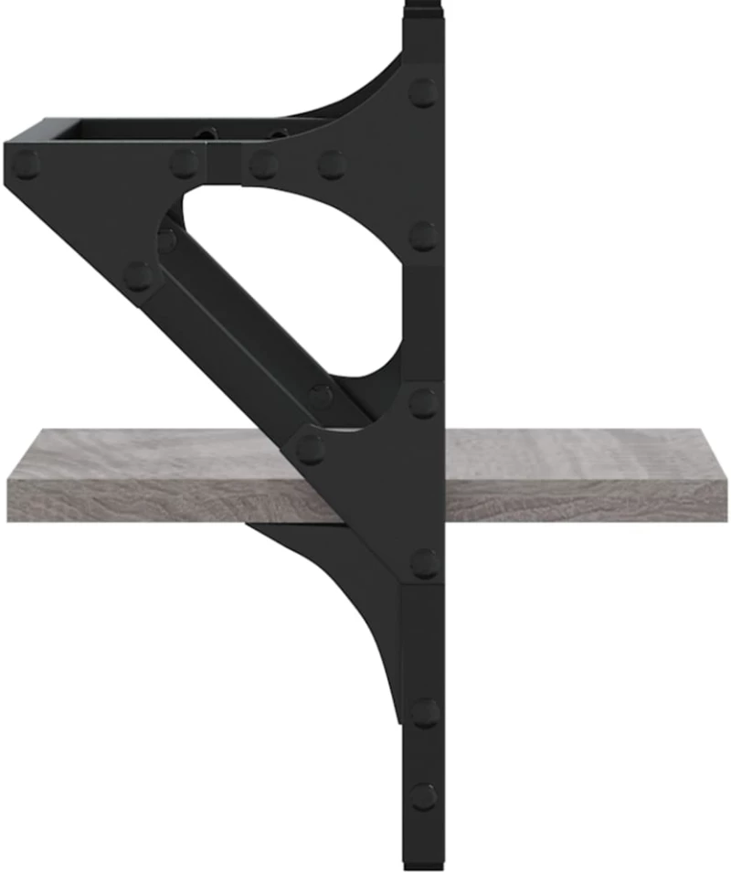 ΡΑΦΙΑ ΤΟΙΧΟΥ ΜΕ ΜΠΑΡΑ 2 ΤΕΜ. ΓΚΡΙ SONOMA 20X25X30 ΕΚ. 836231