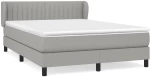 ΚΡΕΒΑΤΙ BOXSPRING ΜΕ ΣΤΡΩΜΑ ΑΝΟΙΧΤΟ ΓΚΡΙ 140X190 ΕΚ. ΥΦΑΣΜΑΤΙΝΟ 3126397