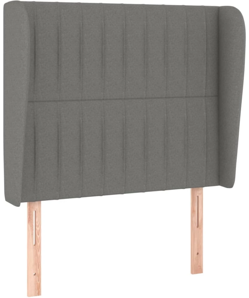 ΚΡΕΒΑΤΙ BOXSPRING ΜΕ ΣΤΡΩΜΑ ΣΚΟΥΡΟ ΓΚΡΙ 80X200 ΕΚ. ΥΦΑΣΜΑΤΙΝΟ 3128078