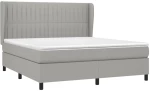 ΚΡΕΒΑΤΙ BOXSPRING ΜΕ ΣΤΡΩΜΑ ΑΝ. ΠΡΑΣΙΝΟ 160X200ΕΚ ΥΦΑΣΜΑΤΙΝΟ 3128133