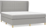 ΚΡΕΒΑΤΙ BOXSPRING ΜΕ ΣΤΡΩΜΑ ΑΝ. ΠΡΑΣΙΝΟ 160X200ΕΚ ΥΦΑΣΜΑΤΙΝΟ 3128693