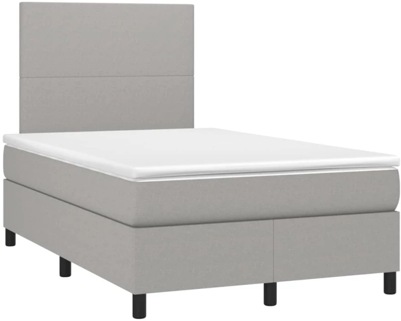 ΚΡΕΒΑΤΙ BOXSPRING ΜΕ ΣΤΡΩΜΑ & LED ΑΝ.ΓΚΡΙ 120X200 ΕΚ ΥΦΑΣΜΑΤΙΝΟ 3134701