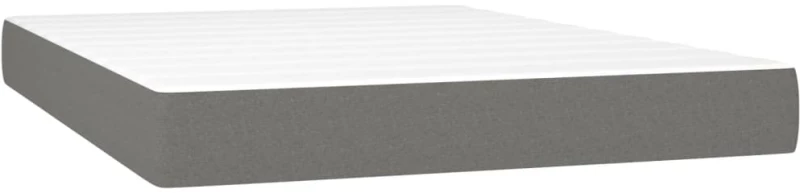 ΚΡΕΒΑΤΙ BOXSPRING ΜΕ ΣΤΡΩΜΑ ΣΚΟΥΡΟ ΓΚΡΙ 140X190 ΕΚ. ΥΦΑΣΜΑΤΙΝΟ 3140130