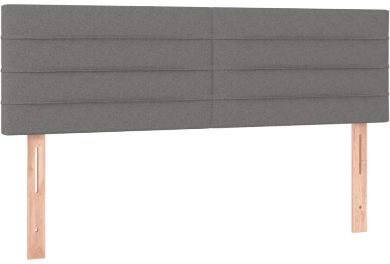ΚΡΕΒΑΤΙ BOXSPRING ΜΕ ΣΤΡΩΜΑ ΣΚΟΥΡΟ ΓΚΡΙ 140X190 ΕΚ. ΥΦΑΣΜΑΤΙΝΟ 3140130