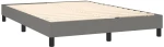 ΚΡΕΒΑΤΙ BOXSPRING ΜΕ ΣΤΡΩΜΑ ΣΚΟΥΡΟ ΓΚΡΙ 140X190 ΕΚ. ΥΦΑΣΜΑΤΙΝΟ 3140210