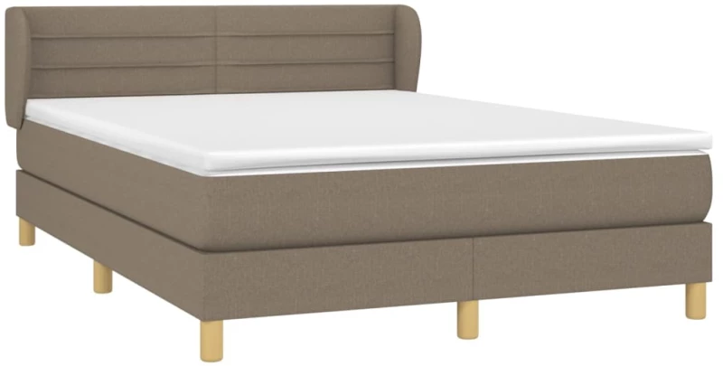 ΚΡΕΒΑΤΙ BOXSPRING ΜΕ ΣΤΡΩΜΑ TAUPE 140X200 ΕΚ. ΥΦΑΣΜΑΤΙΝΟ 3126889