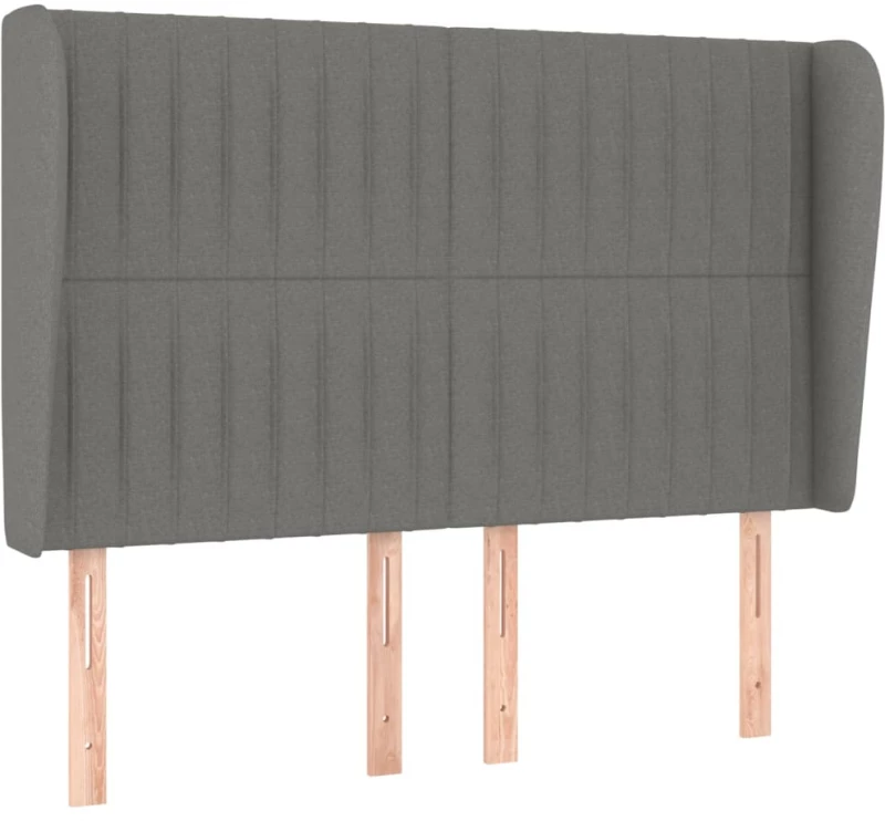 ΚΡΕΒΑΤΙ BOXSPRING ΜΕ ΣΤΡΩΜΑ ΣΚΟΥΡΟ ΓΚΡΙ 140X200 ΕΚ ΥΦΑΣΜΑΤΙΝΟ 3128126