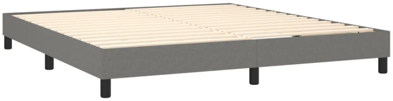ΚΡΕΒΑΤΙ BOXSPRING ΜΕ ΣΤΡΩΜΑ ΣΚΟΥΡΟ ΓΚΡΙ 160X200 ΕΚ ΥΦΑΣΜΑΤΙΝΟ 3129802