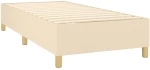 ΚΡΕΒΑΤΙ BOXSPRING ΜΕ ΣΤΡΩΜΑ & LED ΚΡΕΜ 90X200 ΕΚ. ΥΦΑΣΜΑΤΙΝΟ 3135570