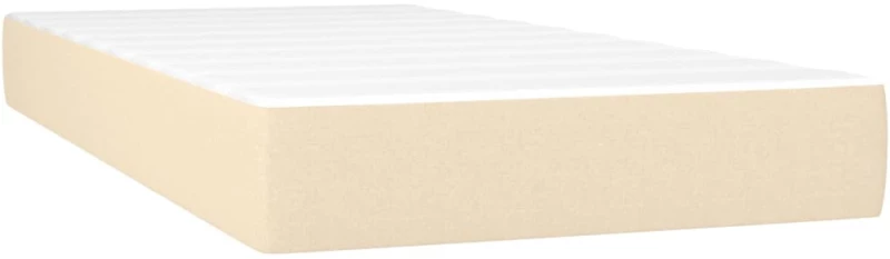 ΚΡΕΒΑΤΙ BOXSPRING ΜΕ ΣΤΡΩΜΑ & LED ΚΡΕΜ 90X200 ΕΚ. ΥΦΑΣΜΑΤΙΝΟ 3135570