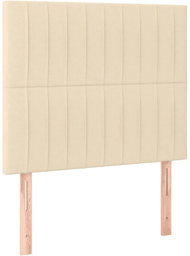 ΚΡΕΒΑΤΙ BOXSPRING ΜΕ ΣΤΡΩΜΑ & LED ΚΡΕΜ 90X200 ΕΚ. ΥΦΑΣΜΑΤΙΝΟ 3135570