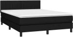 ΚΡΕΒΑΤΙ BOXSPRING ΜΕ ΣΤΡΩΜΑ & LED ΜΑΥΡΟ 140X190 ΕΚ. ΥΦΑΣΜΑΤΙΝΟ 3133311