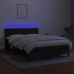 ΚΡΕΒΑΤΙ BOXSPRING ΜΕ ΣΤΡΩΜΑ & LED ΜΑΥΡΟ 140X190 ΕΚ. ΥΦΑΣΜΑΤΙΝΟ 3133311