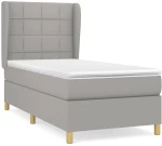 ΚΡΕΒΑΤΙ BOXSPRING ΜΕ ΣΤΡΩΜΑ ΑΝΟΙΧΤΟ ΓΚΡΙ 80X200 ΕΚ. ΥΦΑΣΜΑΤΙΝΟ 3128477