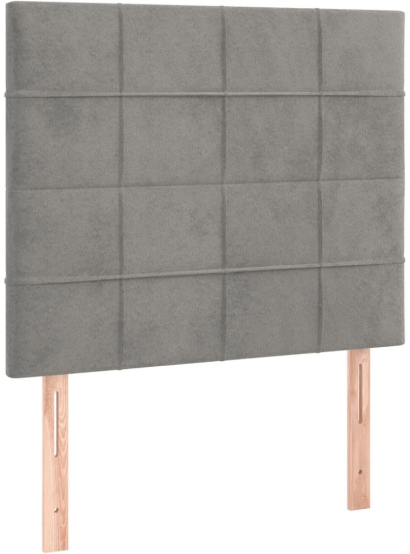 ΚΡΕΒΑΤΙ BOXSPRING ΜΕ ΣΤΡΩΜΑ ΑΝΟΙΧΤΟ ΓΚΡΙ 90X190 ΕΚ. ΒΕΛΟΥΔΙΝΟ 3129183