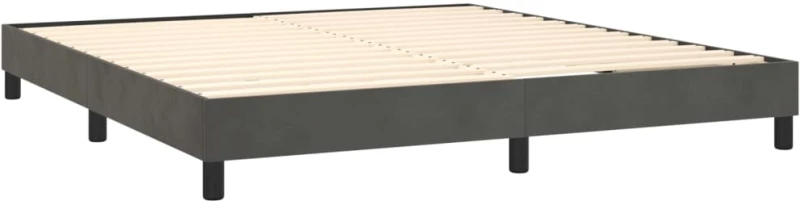 ΚΡΕΒΑΤΙ BOXSPRING ΜΕ ΣΤΡΩΜΑ ΣΚΟΥΡΟ ΓΚΡΙ 160X200 ΕΚ. ΒΕΛΟΥΔΙΝΟ 3130968