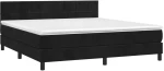 ΚΡΕΒΑΤΙ BOXSPRING ΜΕ ΣΤΡΩΜΑ & LED ΜΑΥΡΟ 180X200 ΕΚ. ΒΕΛΟΥΔΙΝΟ 3134419