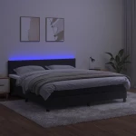 ΚΡΕΒΑΤΙ BOXSPRING ΜΕ ΣΤΡΩΜΑ & LED ΜΑΥΡΟ 180X200 ΕΚ. ΒΕΛΟΥΔΙΝΟ 3134419