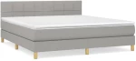 ΚΡΕΒΑΤΙ BOXSPRING ΜΕ ΣΤΡΩΜΑ ΑΝ. ΠΡΑΣΙΝΟ 160X200ΕΚ ΥΦΑΣΜΑΤΙΝΟ 3140625