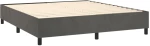 ΚΡΕΒΑΤΙ BOXSPRING ΜΕ ΣΤΡΩΜΑ ΣΚΟΥΡΟ ΓΚΡΙ 160X200 ΕΚ. ΒΕΛΟΥΔΙΝΟ 3143032
