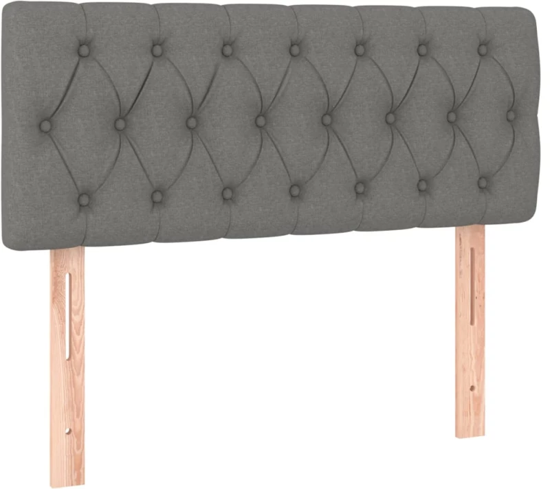 ΚΡΕΒΑΤΙ BOXSPRING ΜΕ ΣΤΡΩΜΑ & LED ΣΚ.ΓΚΡΙ 90X190 ΕΚ. ΥΦΑΣΜΑΤΙΝΟ 3133918