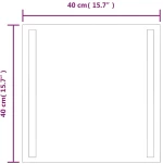 ΚΑΘΡΕΦΤΗΣ ΜΠΑΝΙΟΥ ΜΕ LED 40X40 ΕΚ. 151738