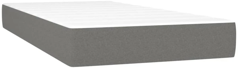 ΚΡΕΒΑΤΙ BOXSPRING ΜΕ ΣΤΡΩΜΑ ΣΚΟΥΡΟ ΓΚΡΙ 80X200 ΕΚ. ΥΦΑΣΜΑΤΙΝΟ 3127078